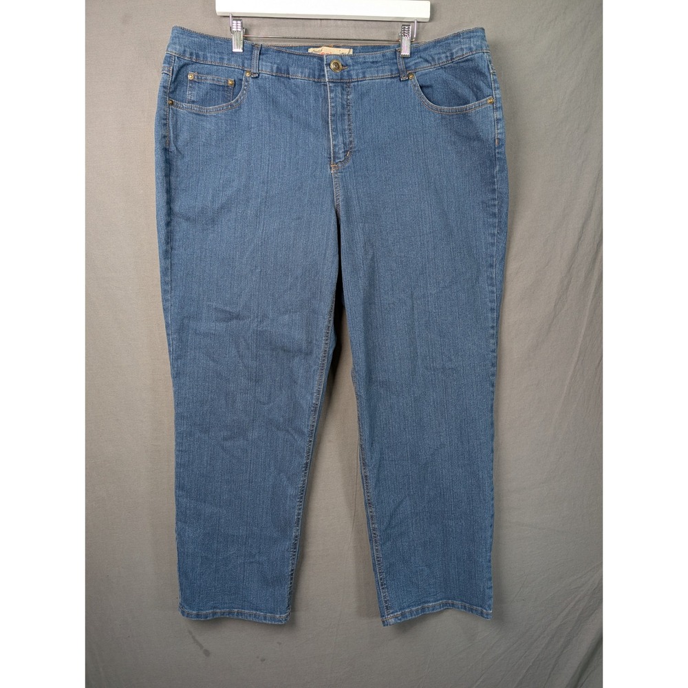 Just My Size Womens 22W Short Slimming Stretch Jeans Cobalt Blue